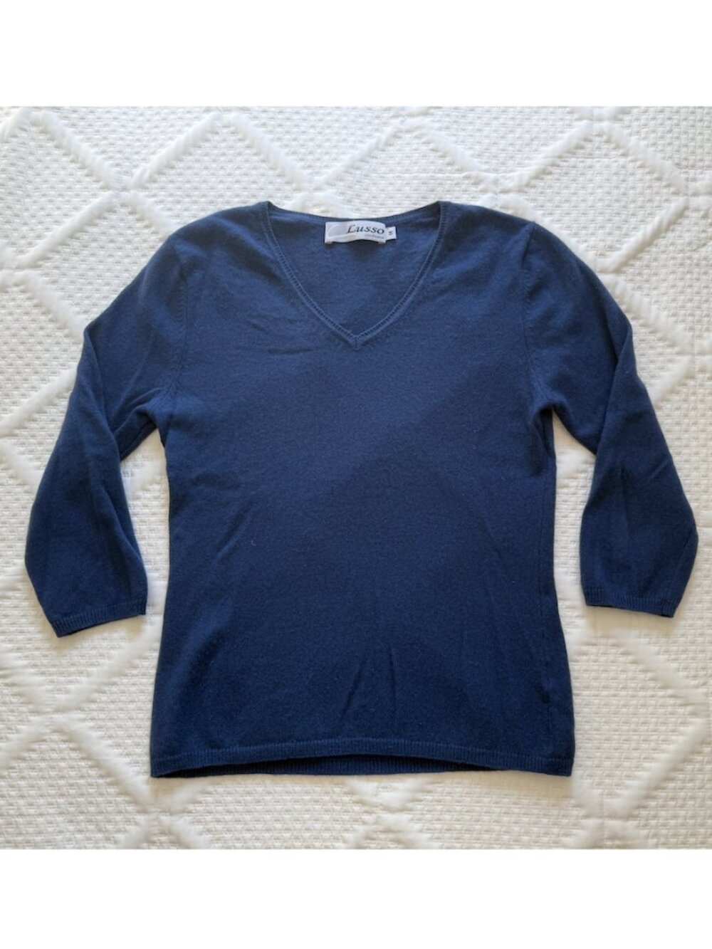 Blue 100% Cashmere Sweater